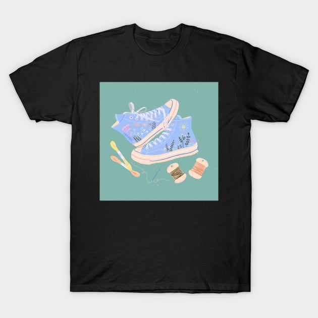 Hi-top illustration T-Shirt by Papergrape